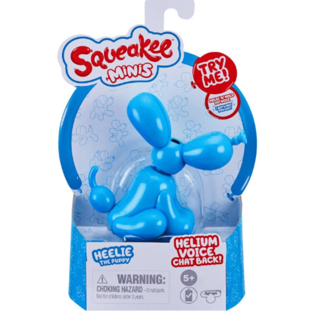 Squeakee Minis - Heelie the Puppy - Inflate, Pop, and Interact!